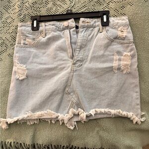 Forever 21 Light Blue Denim Skirt